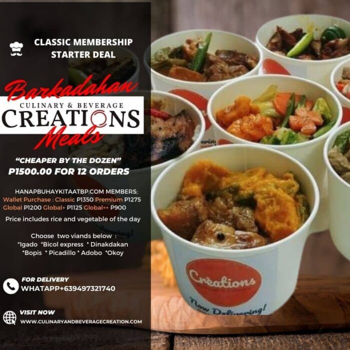 CulinaryBeverage Creations Starter Deal Barkadahan Meals