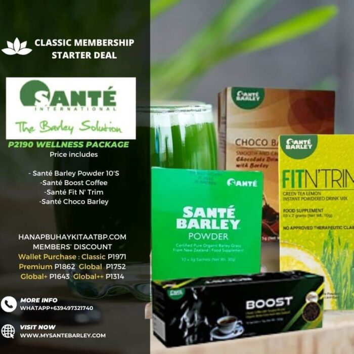Sante Barley Starter Deal