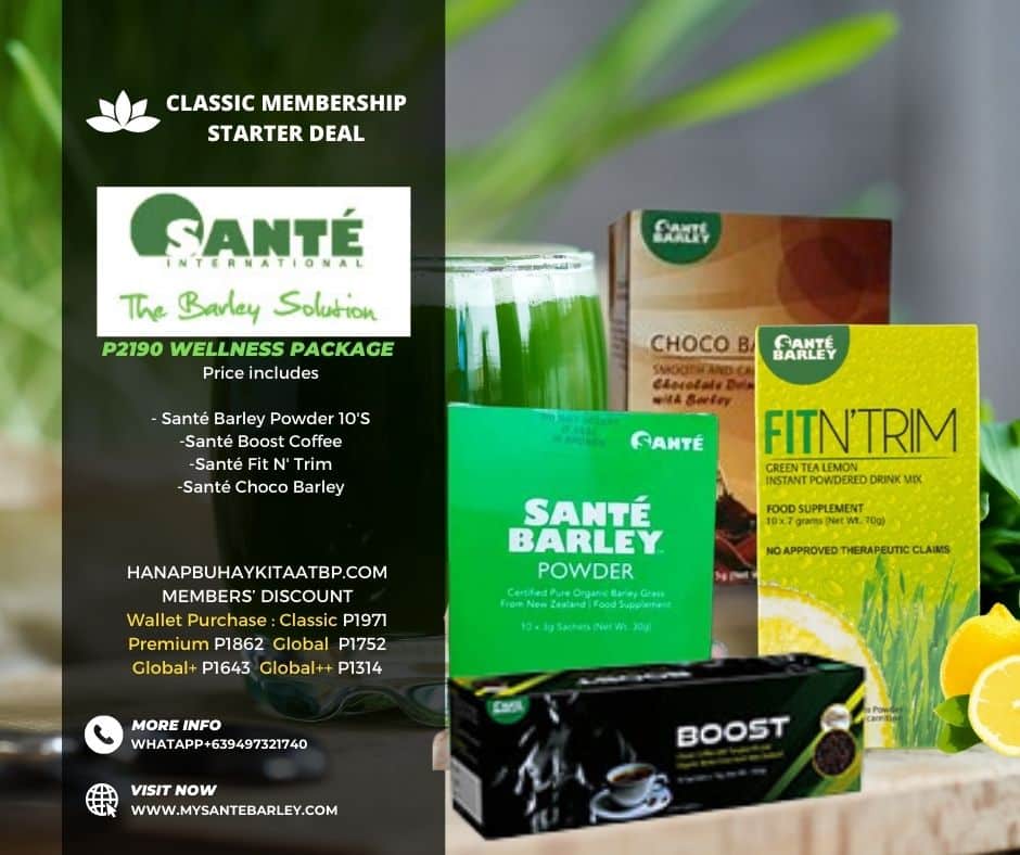 Sante Barley Starter Deal